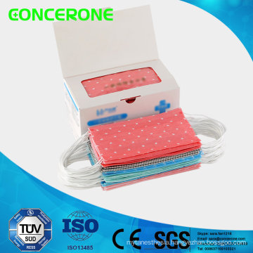 Disposable Nonwoven Surgical Face Mask with Printing (3ply)